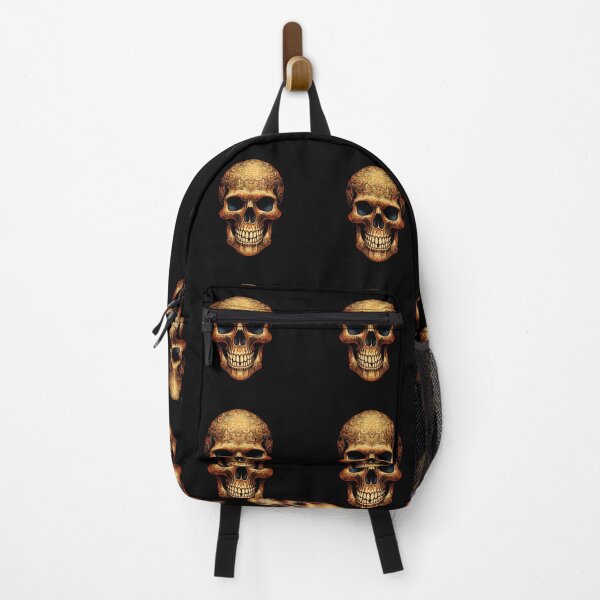 Item preview, Golden Ornate Goth Skull designed and sold by TheMerch-er.
