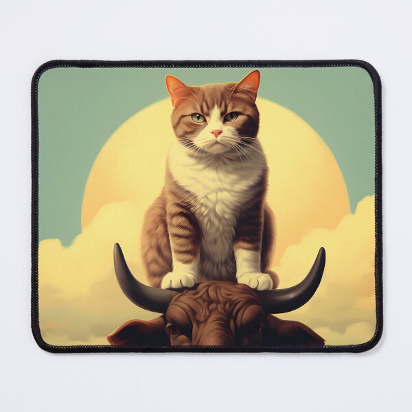 Item preview, Feline Meets Bovine: Charming Cats and Cows designed and sold by KittyStampedeCo.