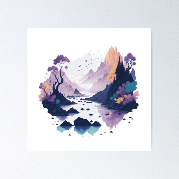 Item preview, Beautiful river scenery 2 designed and sold by MikesArtDesign.