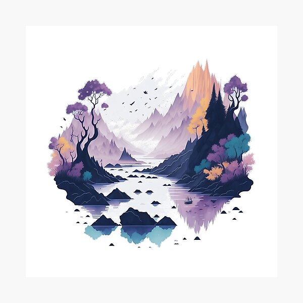 Item preview, Beautiful river scenery 2 designed and sold by MikesArtDesign.