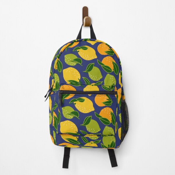 Item preview, Citrus Fruit-Navy Blue Background designed and sold by Sarah Melendez.