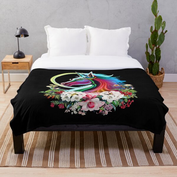 Item preview, Summer flowers and unicorns designed and sold by Tee-Craftify.