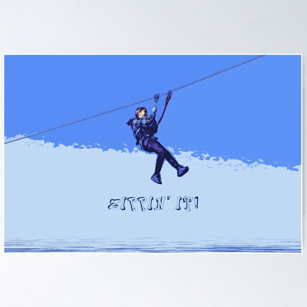 Item preview, Zippin' It! - Zipline Rider designed and sold by NaturePrints.