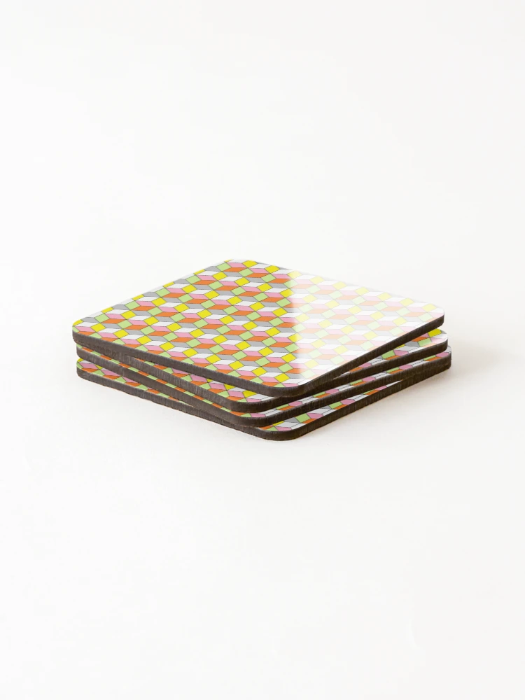 Thumbnail 4 of 5, Coasters (Set of 4), Modern Geometric pattern designed and sold by P9Designs.