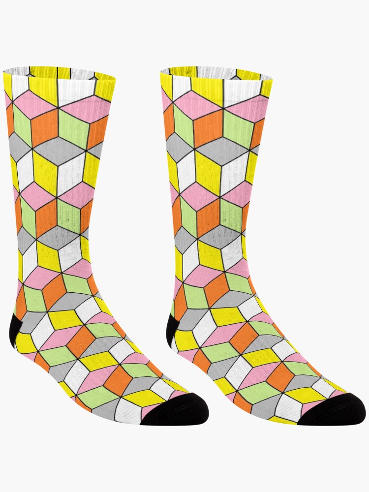 Thumbnail 3 of 5, Socks, Modern Geometric pattern designed and sold by P9Designs.