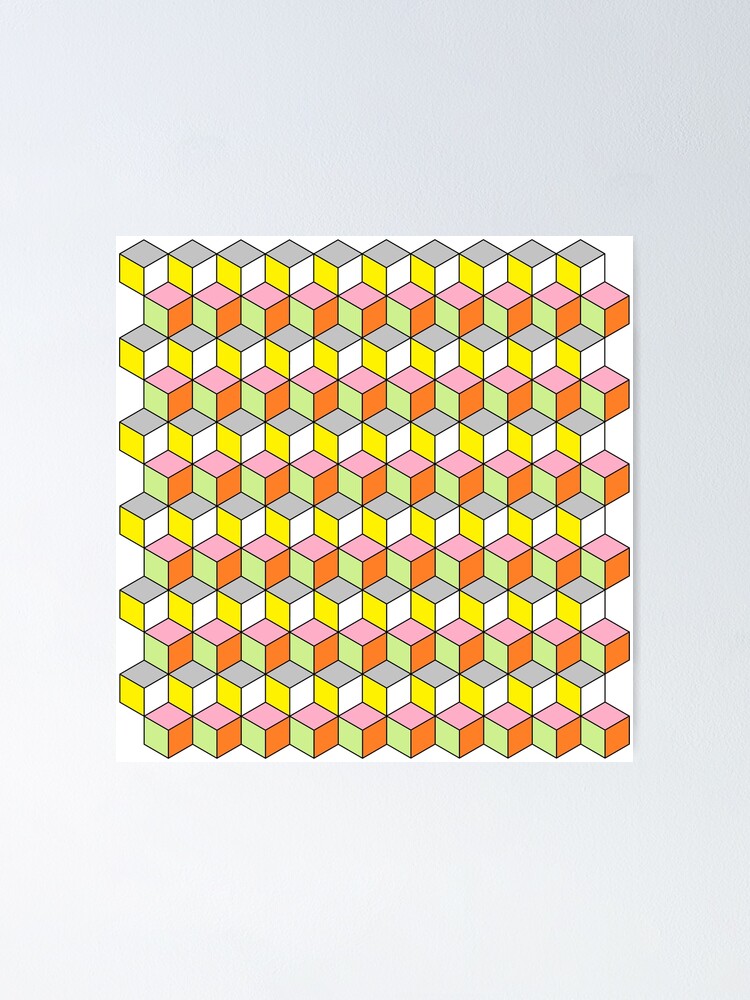 Thumbnail 1 of 3, Poster, Modern Geometric pattern designed and sold by P9Designs.