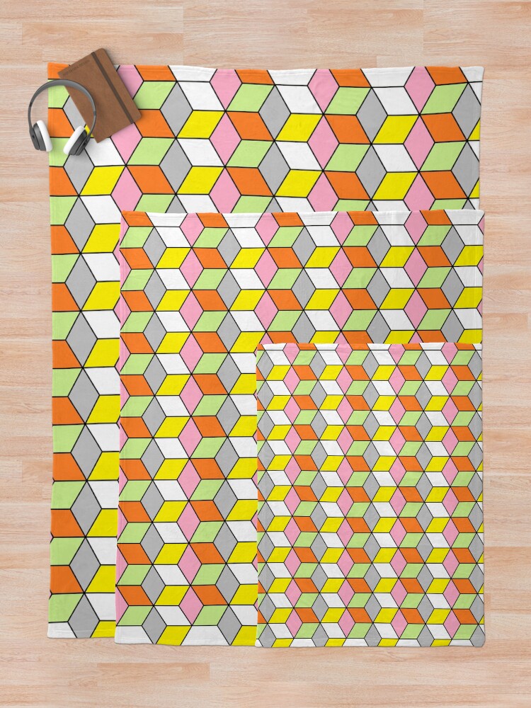 Thumbnail 5 of 6, Throw Blanket, Modern Geometric pattern designed and sold by P9Designs.