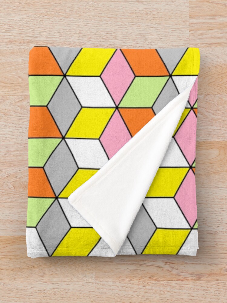 Thumbnail 3 of 6, Throw Blanket, Modern Geometric pattern designed and sold by P9Designs.