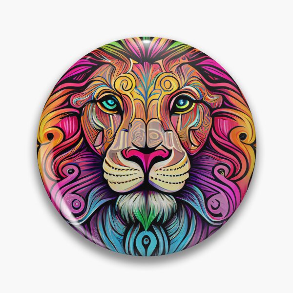 Item preview, Rainbow Lion head designed and sold by Markus121.