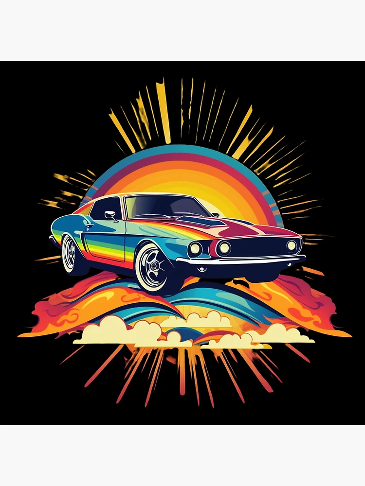 Rainbow sports classic car 3