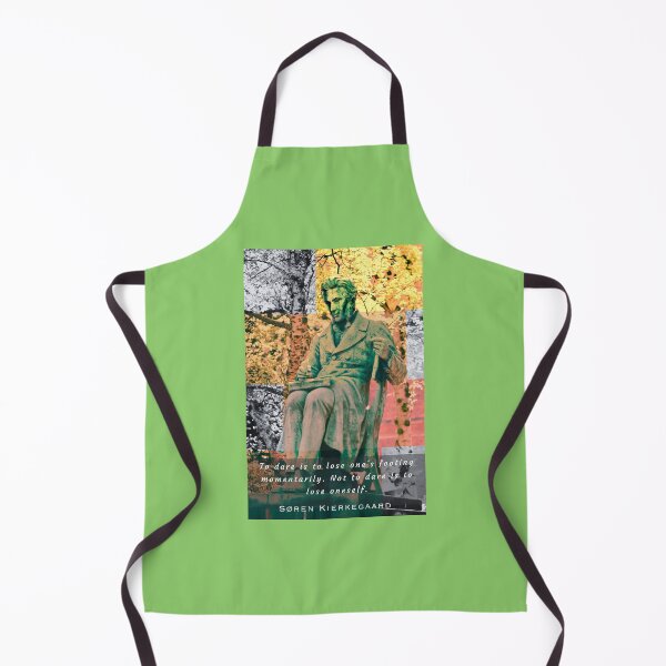 Item preview, Søren Kierkegaard MONUMENT and quote: To dare is to lose one's footing momentarily... designed and sold by artbleed.