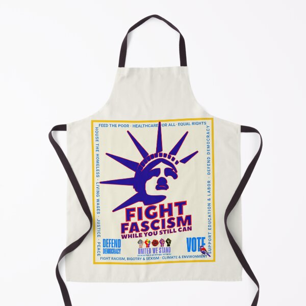 Item preview, PMD00956 Progressive Movement Designs patriotic American Statue of Liberty Fight Fascism design shows you support democracy and progressive goals for Progressives Democrats Independents Liberals designed and sold by ProgressiveLeft.