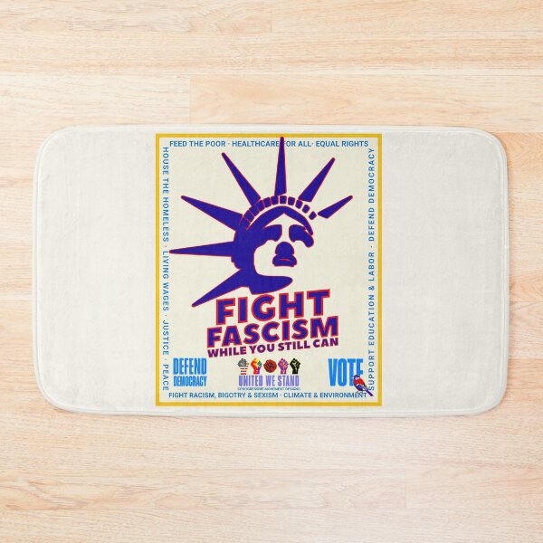 Item preview, PMD00956 Progressive Movement Designs patriotic American Statue of Liberty Fight Fascism design shows you support democracy and progressive goals for Progressives Democrats Independents Liberals designed and sold by ProgressiveLeft.