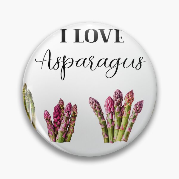 Item preview, I love asparagus.  Watercolour realistic illustration of bunch of asparagus. Vector illustration of young green asparagus designed and sold by Anastasiia Yurevych.