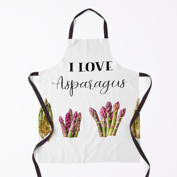 Item preview, I love asparagus. Watercolour realistic illustration of bunch of asparagus. Vector illustration of young green asparagus designed and sold by Anastasiia Yurevych.