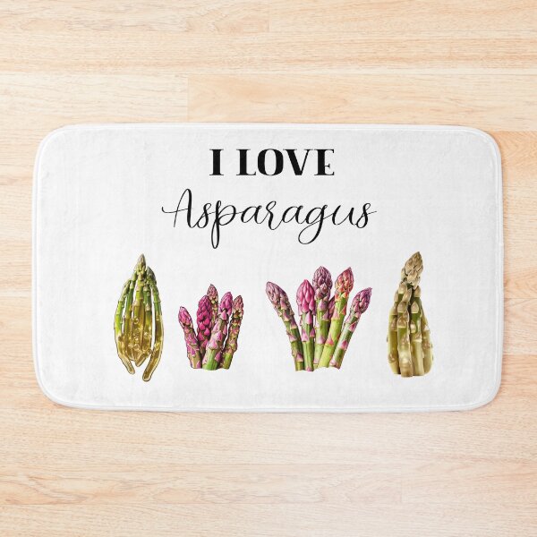 Item preview, I love asparagus.  Watercolour realistic illustration of bunch of asparagus. Vector illustration of young green asparagus designed and sold by Anastasiia Yurevych.