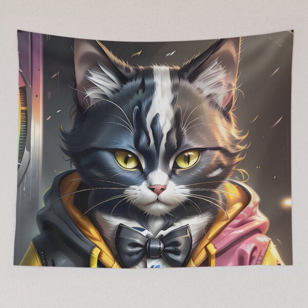 Item preview, DJ Cat - Modern Digital Art designed and sold by Ai-michiart.