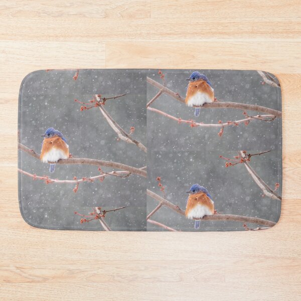 Item preview, bluebird in the snow designed and sold by FlyingLilly.