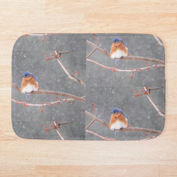 Item preview, pájaro azul en la nieve designed and sold by FlyingLilly.