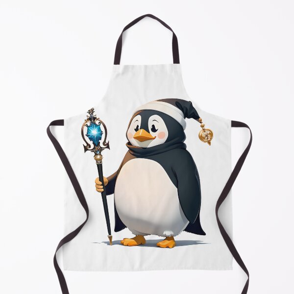 Item preview, Clever penguin magician with staff and hat designed and sold by ioto-visuals.