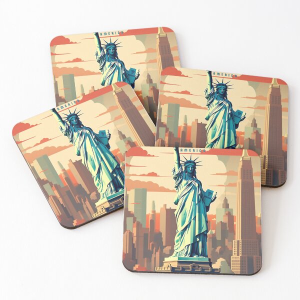 Item preview, Vintage Travel Poster - New York City: Iconic design of the Big Apple designed and sold by StrasserArt.