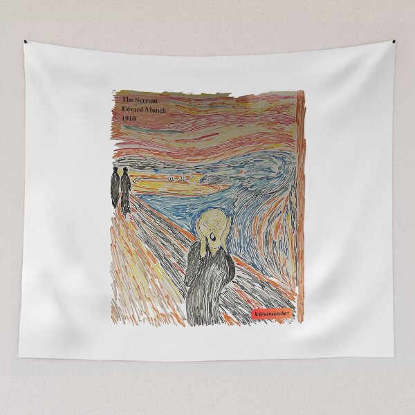 Item preview, The Scream Edvard Munch Identification designed and sold by B-EphemeralArt.
