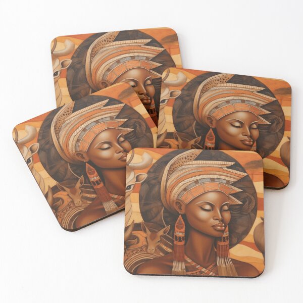 Item preview, A painting inspired by African art designed and sold by StudioRedKoala.