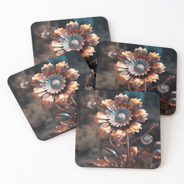 Item preview, Metallic Copper Flowers designed and sold by EVA4designs.