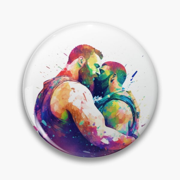 Item preview, Kissing Men designed and sold by ai4bears.