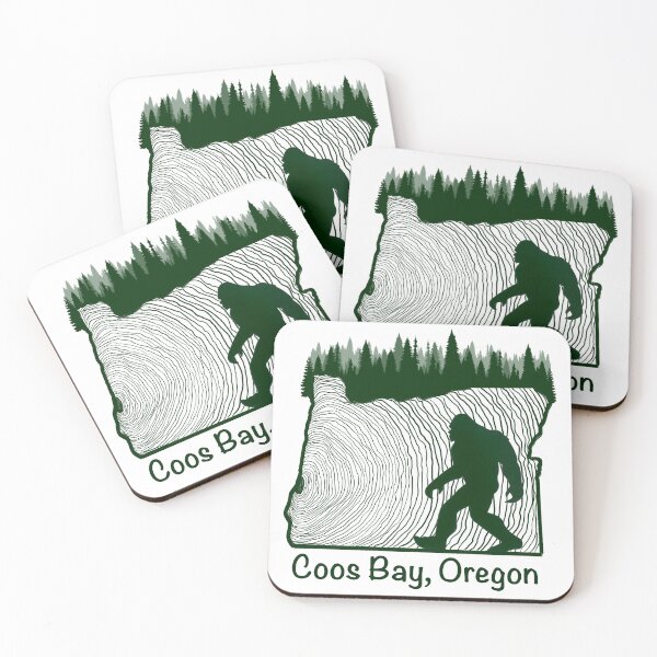 Item preview, Coos Bay Oregon wood grain Bigfoot  designed and sold by ReisssPieces.