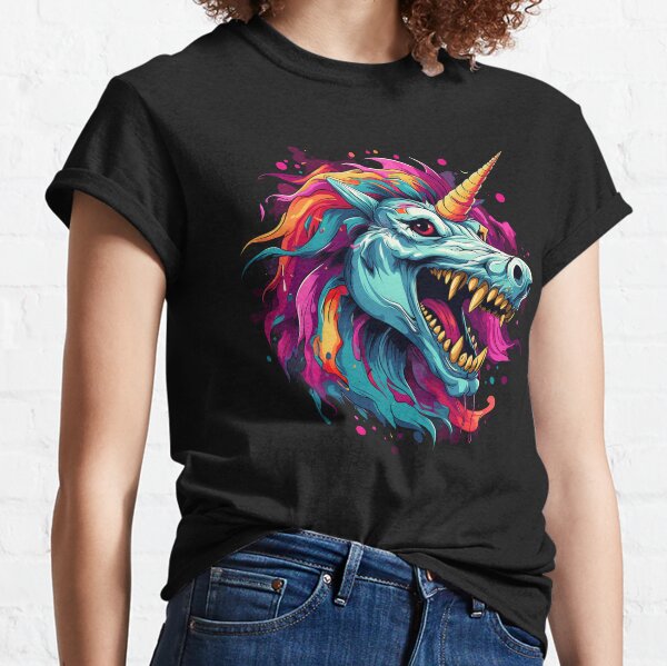 Evil Unicorn Shirt - Rainbow Evil Zombie Halloween Toddler Premium T-Shirt