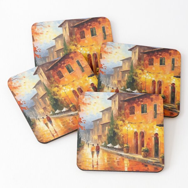 Item preview, A charming quiet street in Florence designed and sold by StudioRedKoala.