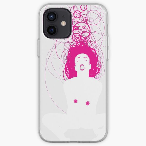 magenta girl iPhone Soft Case