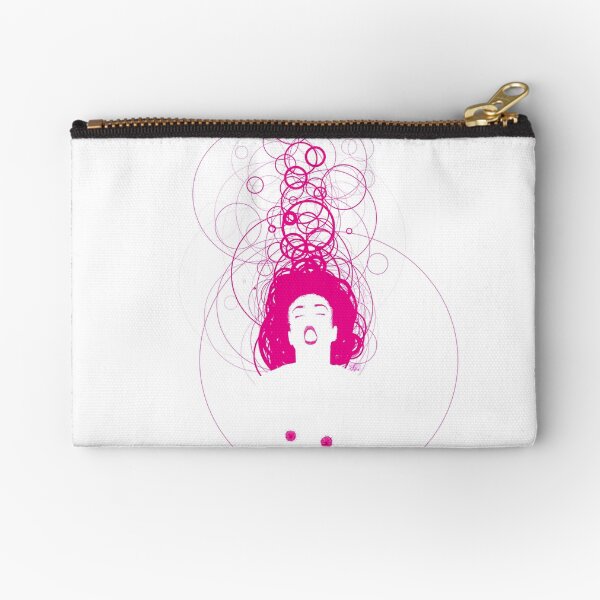 magenta girl Zipper Pouch