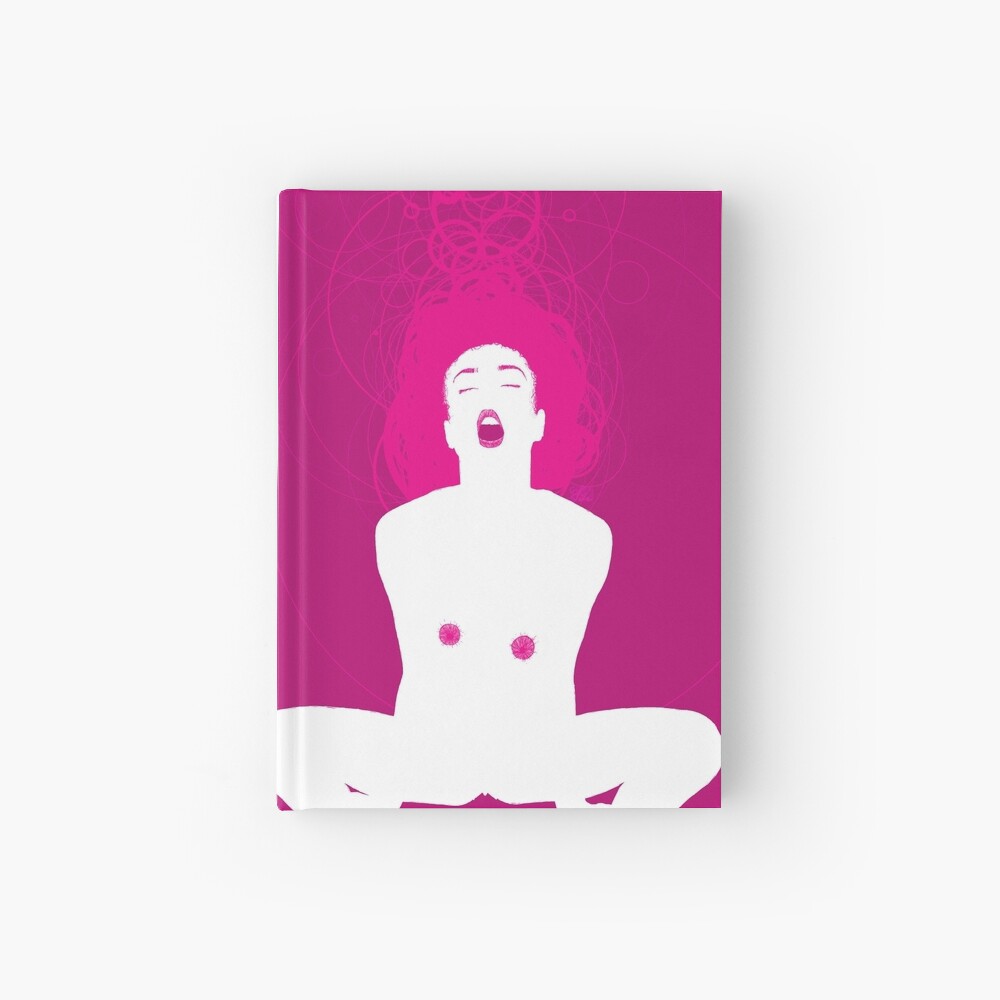 magenta girl Hardcover Journal