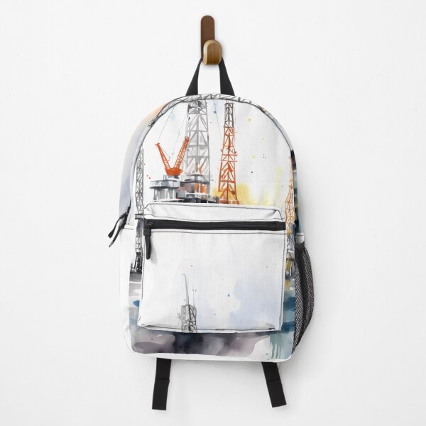 Item preview, Watercolor Oil Rigs designed and sold by Arclight-LLC.