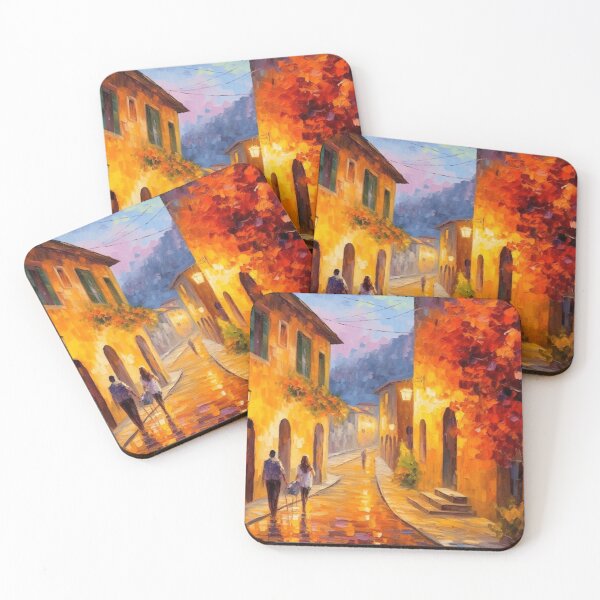 Item preview, A charming quiet street in Florence designed and sold by StudioRedKoala.