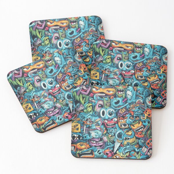 Item preview, A beautiful Grafitti Devil pattern designed and sold by Devilscrib Design.