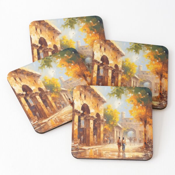 Item preview, A charming quiet street in ancient Rome designed and sold by StudioRedKoala.