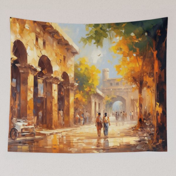 Item preview, A charming quiet street in ancient Rome designed and sold by StudioRedKoala.