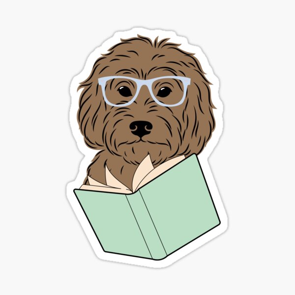 Item preview, Goldendoodle Reading designed and sold by farandaway317.