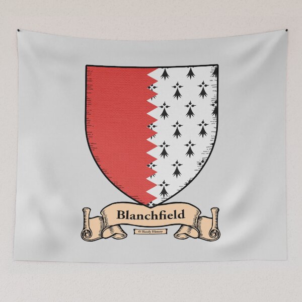Item preview, BLANCHFIELD - Coat of Arms - Family Crest designed and sold by HandyHistory.