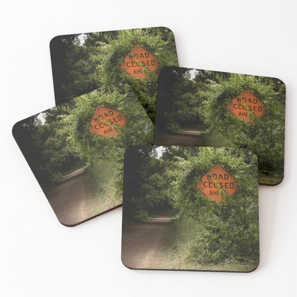 Item preview, "road closed ahead" overgrown sign  designed and sold by St-Lazarus.