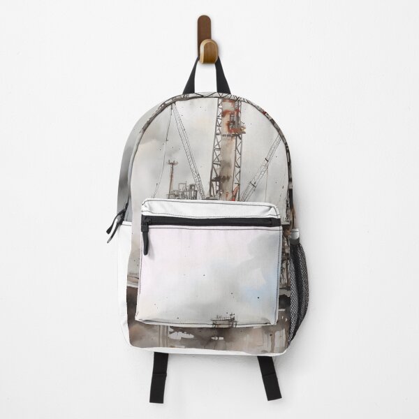 Item preview, Dark Grunge Watercolor Oil Rigs designed and sold by Arclight-LLC.