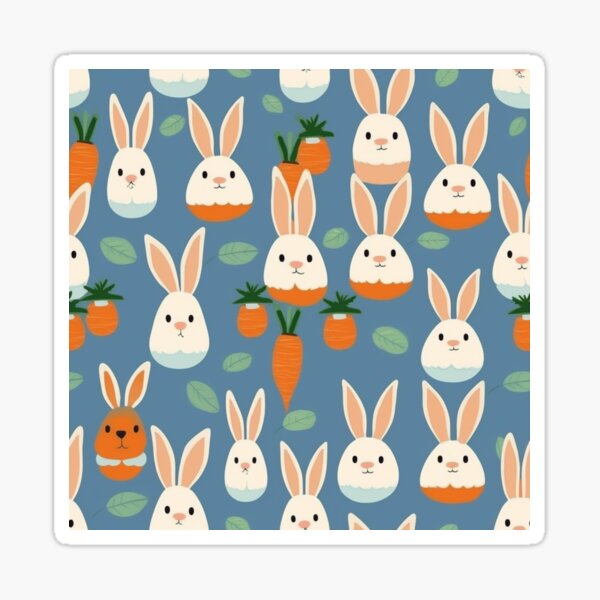 Item preview, White bunnies designed and sold by LiliesValley.