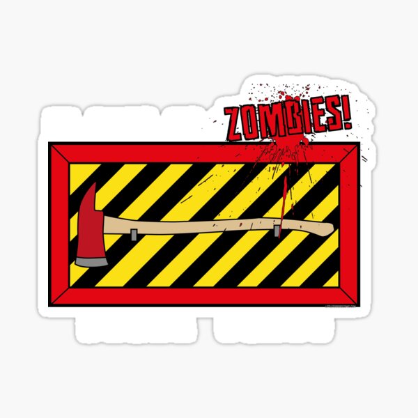 In Case of Zombies... Break Glass Sticker