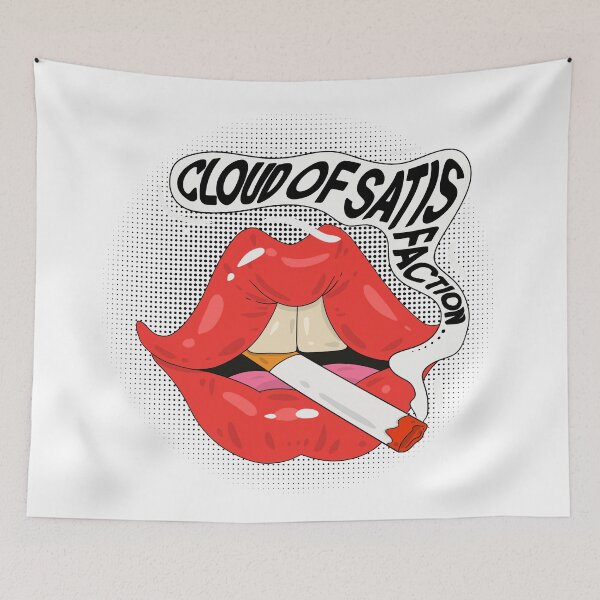 Item preview, Cloud Of Satisfaction - Pop Art Smoking Mouth designed and sold by hybridboy.