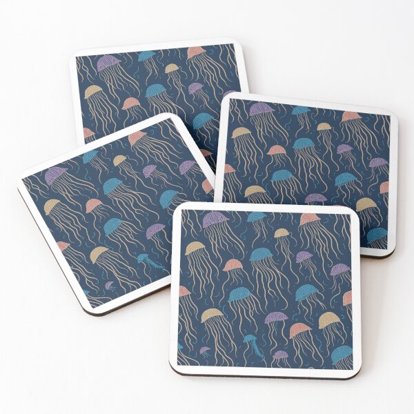 Item preview, dark background with graphics of colorful octopuses designed and sold by jkrphoto.
