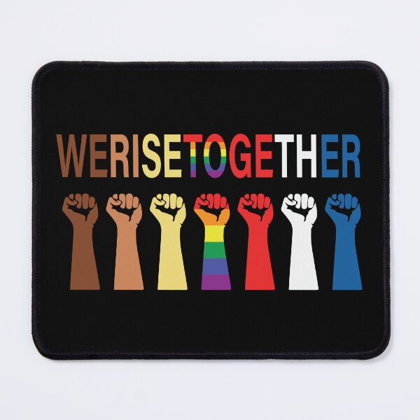 Item preview, We Rise Together. LGBTQ Pride designed and sold by Subtle Pride Shop.