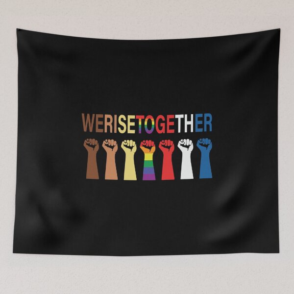 Item preview, We Rise Together. LGBTQ Pride designed and sold by Subtle Pride Shop.